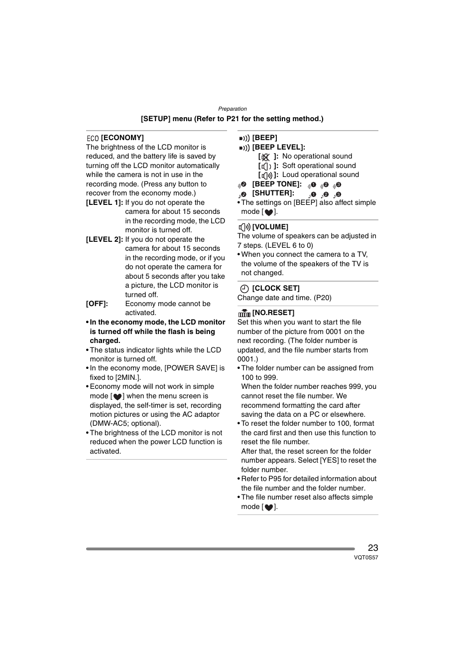 Panasonic DMC-FX9PP User Manual | Page 23 / 124