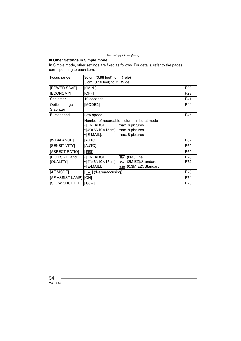 Panasonic DMC-FX9PP User Manual | Page 34 / 124