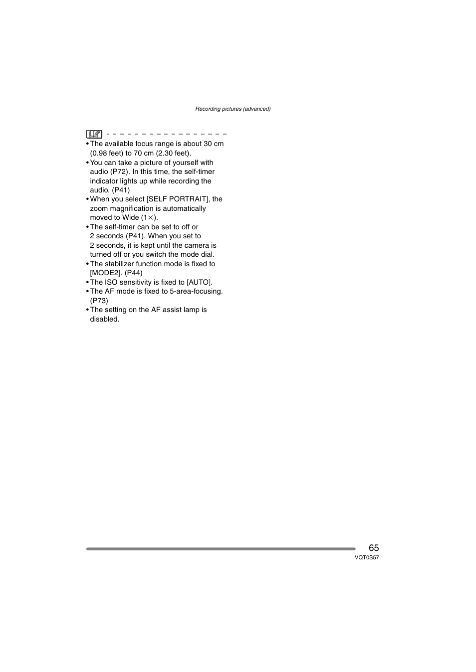 Panasonic DMC-FX9PP User Manual | Page 65 / 124