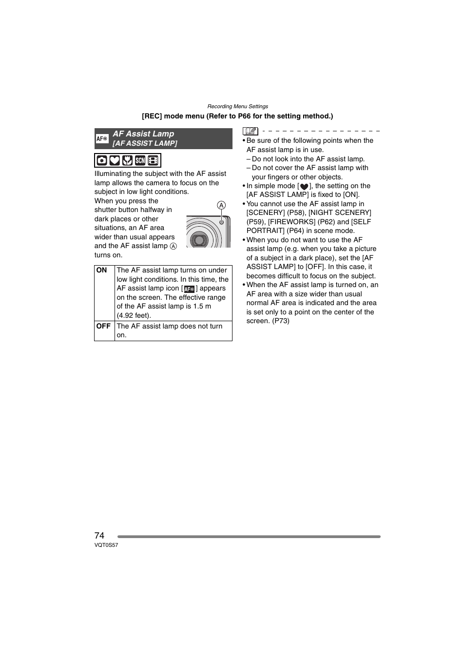Panasonic DMC-FX9PP User Manual | Page 74 / 124