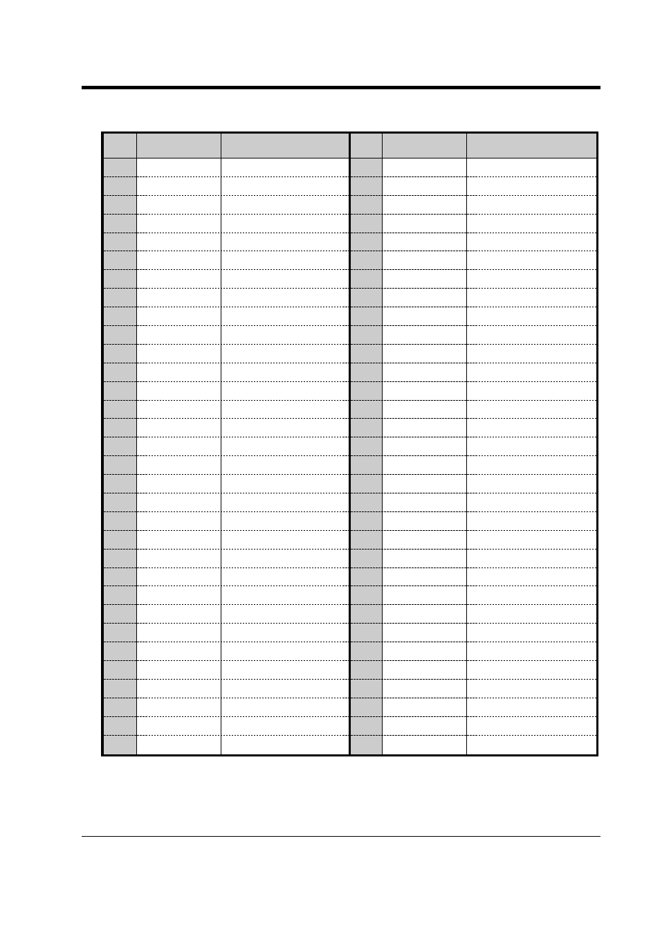 Programming list for 003/004 | Panasonic KX-TD816NZ User Manual | Page 165 / 246