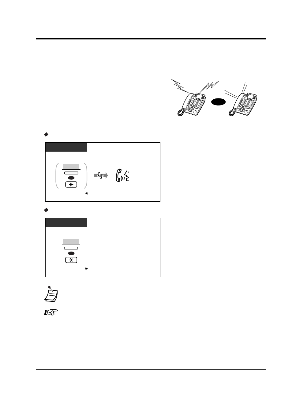 For voice-calling, For ring-calling, Ring | Ring hello or | Panasonic KX-TD816NZ User Manual | Page 43 / 246