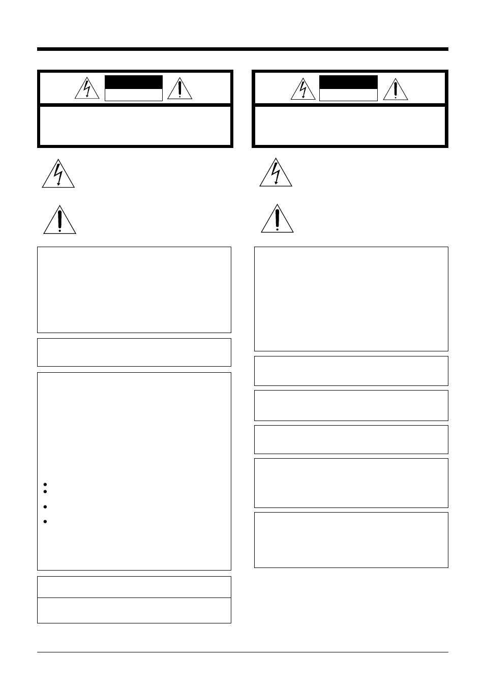 Safety precautions, Caution attention | Panasonic AG-TL950 User Manual | Page 2 / 58