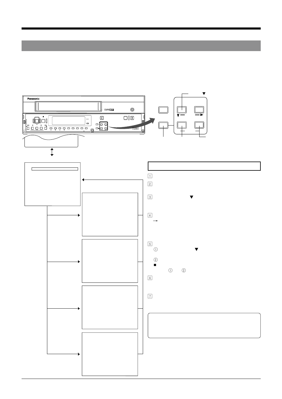 6 menu switch setting 4 on-screen/menu switches | Panasonic AG-TL950 User Manual | Page 22 / 58