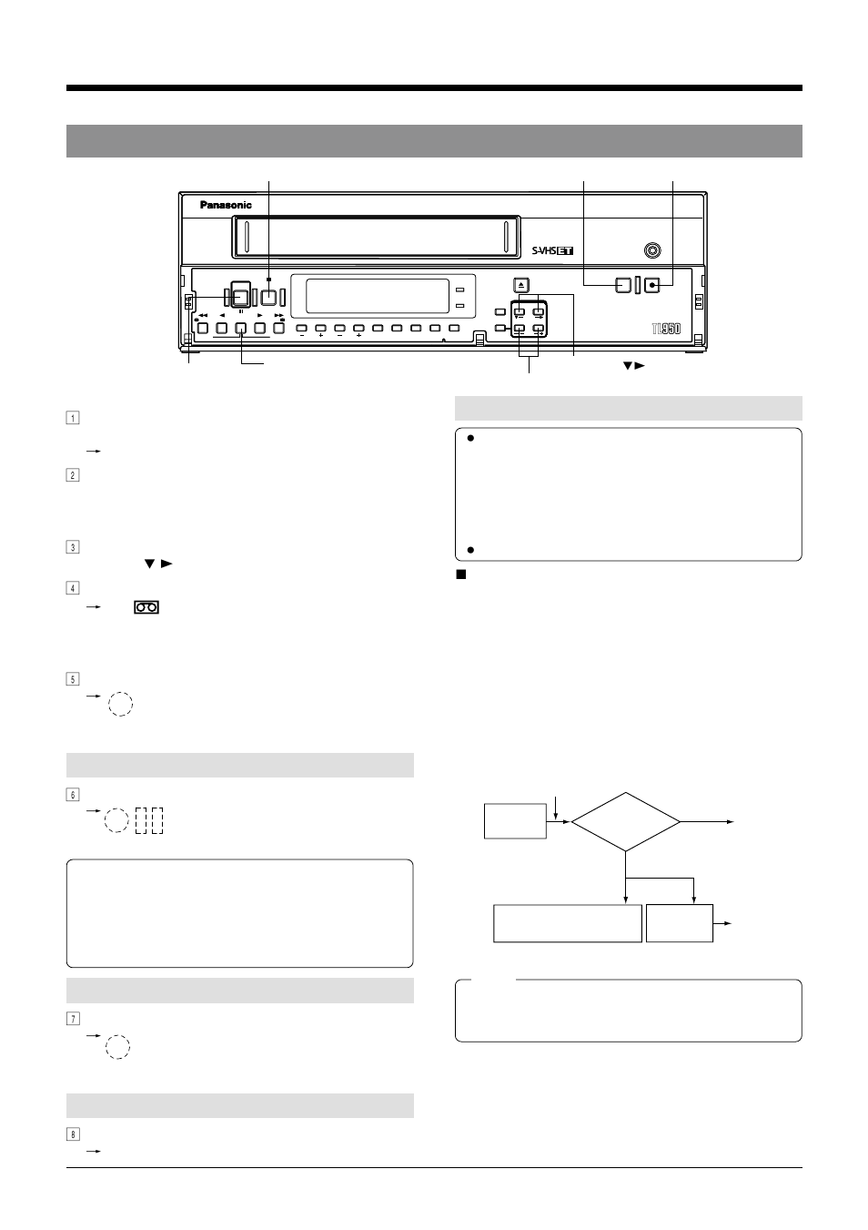 6 recording 6-2 recording basic operation | Panasonic AG-TL950 User Manual | Page 30 / 58