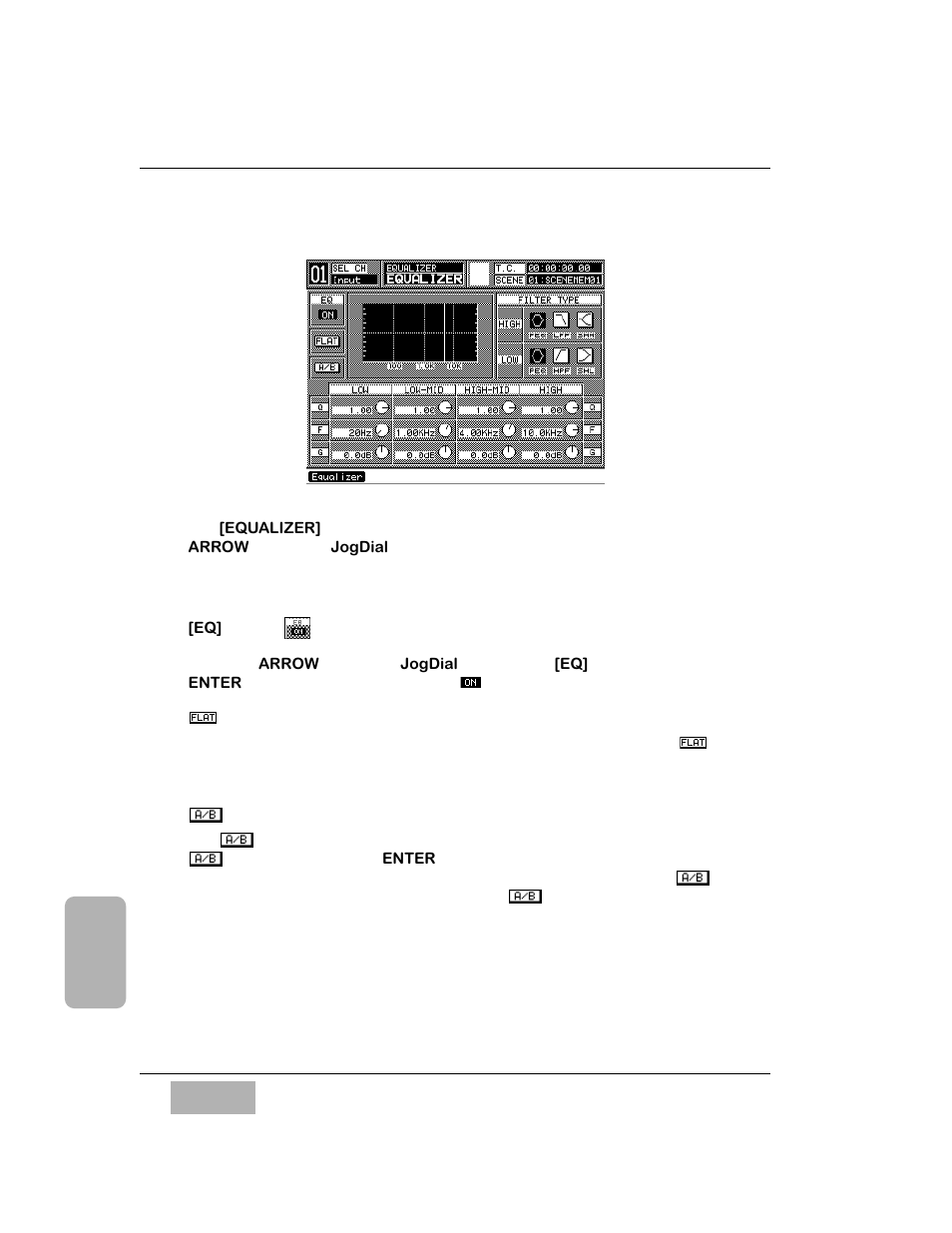 3 equalizer window, Eq] button, Flat button | A/b button | Panasonic WR-DA7 User Manual | Page 115 / 369