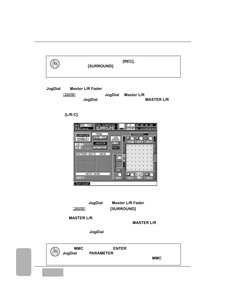 Jogdial and master l/r fader mode | Panasonic WR-DA7 User Manual | Page 125 / 369