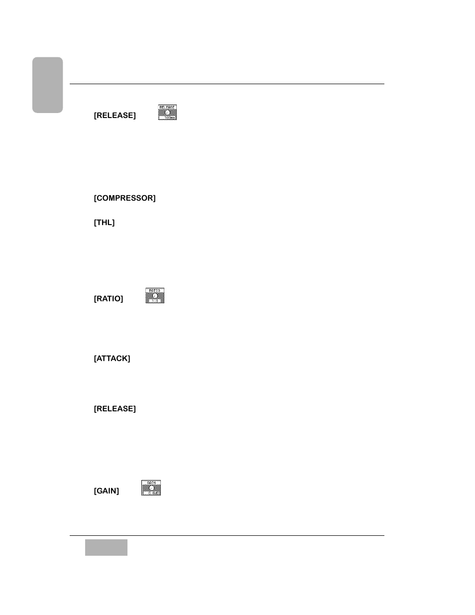 Release] area, Compressor] mode, Thl] area | Ratio] area, Attack] area, Gain] area | Panasonic WR-DA7 User Manual | Page 141 / 369