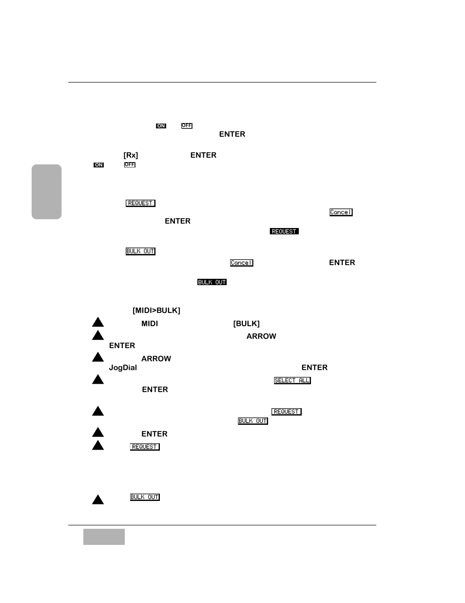 Setting of bulk command reception, Data transmission request and transmission, Receiving/sending data | Panasonic WR-DA7 User Manual | Page 167 / 369