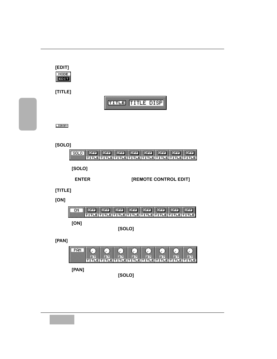 Edit, Title, Library button | Solo | Panasonic WR-DA7 User Manual | Page 169 / 369