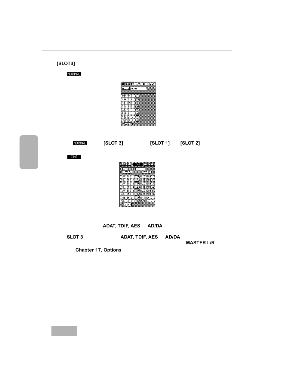Slot3, Normal mode, Ins mode | Panasonic WR-DA7 User Manual | Page 187 / 369