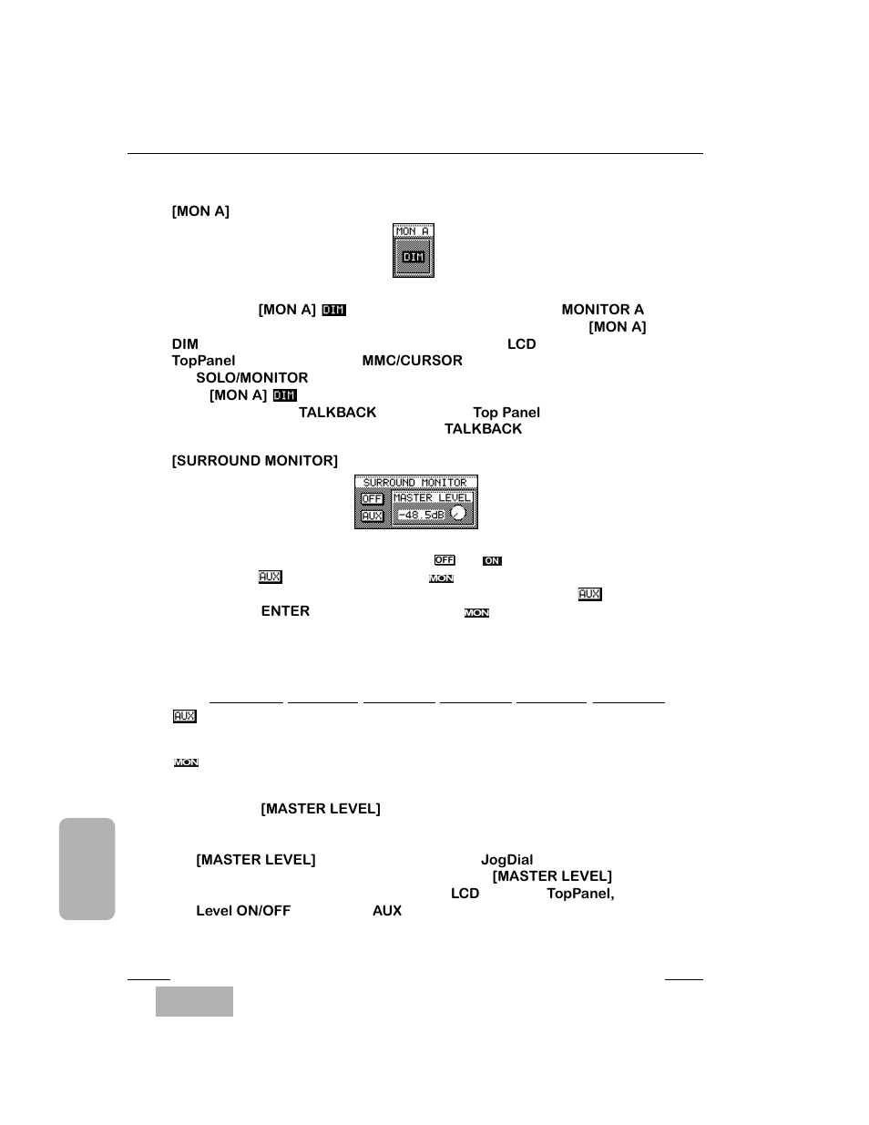 Mon a] area, Surround monitor] area | Panasonic WR-DA7 User Manual | Page 233 / 369
