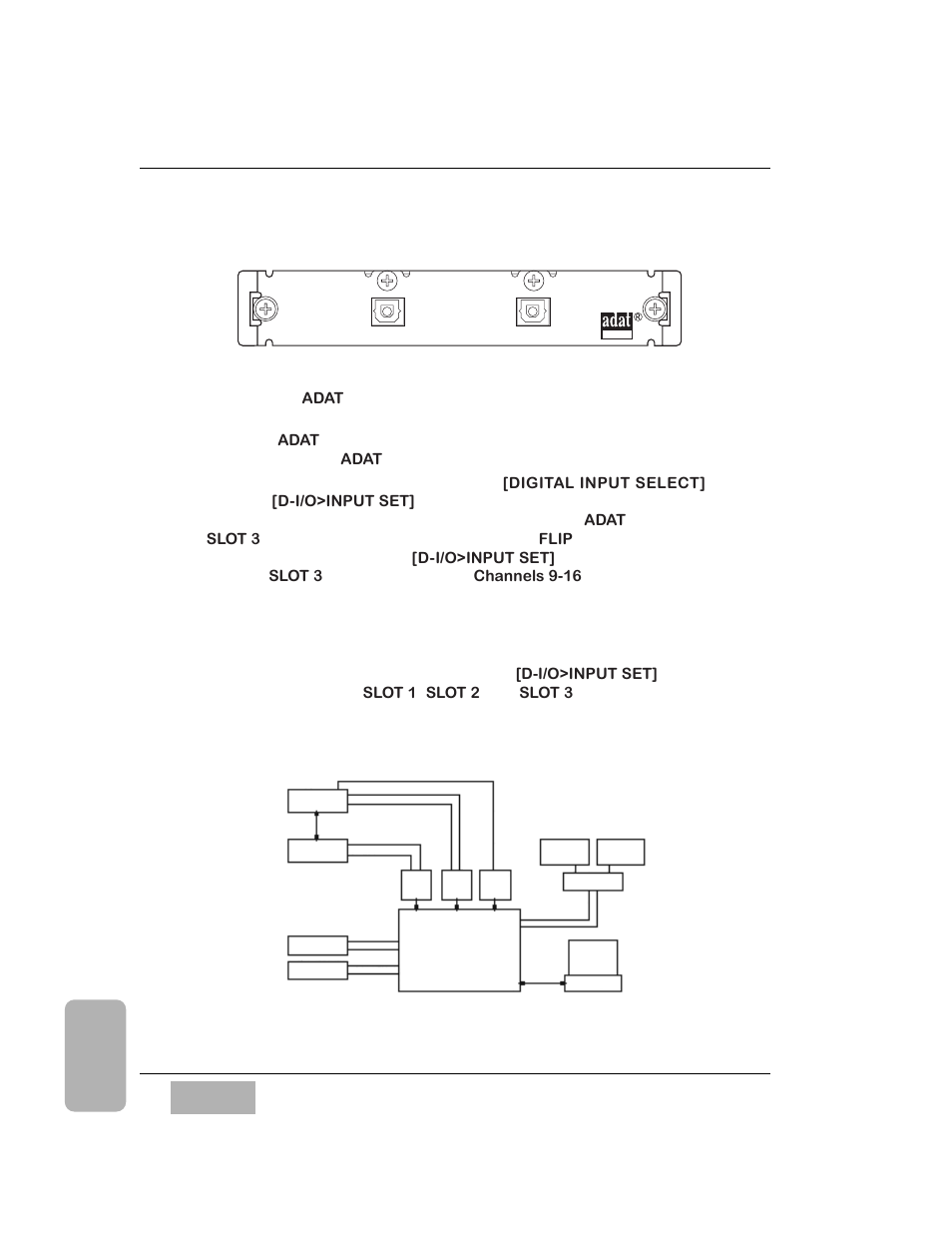 1 adat digital i/o card, wr-adat, Adat + da7 | Panasonic WR-DA7 User Manual | Page 245 / 369