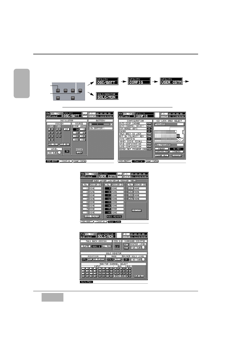 Utility/ solo monitor, setup section | Panasonic WR-DA7 User Manual | Page 279 / 369