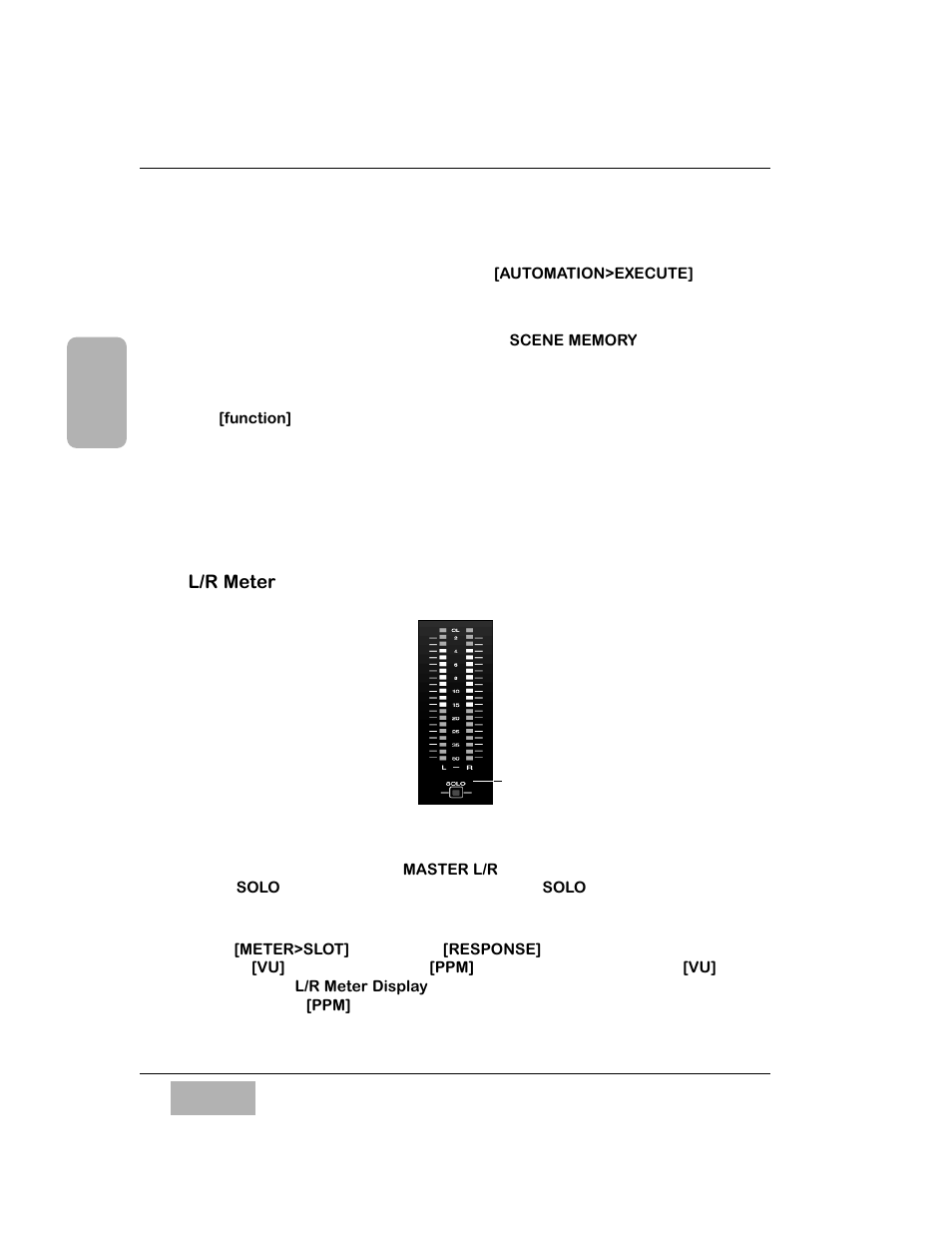 Timecode field, Scene field, Function area | Window selection buttons area, L/r meter display | Panasonic WR-DA7 User Manual | Page 43 / 369