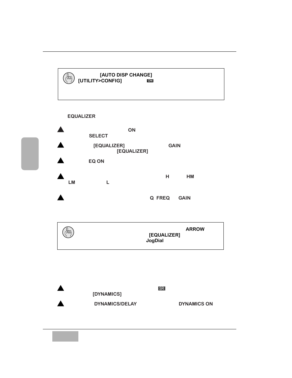 Equalizer, Dynamics/delay | Panasonic WR-DA7 User Manual | Page 59 / 369