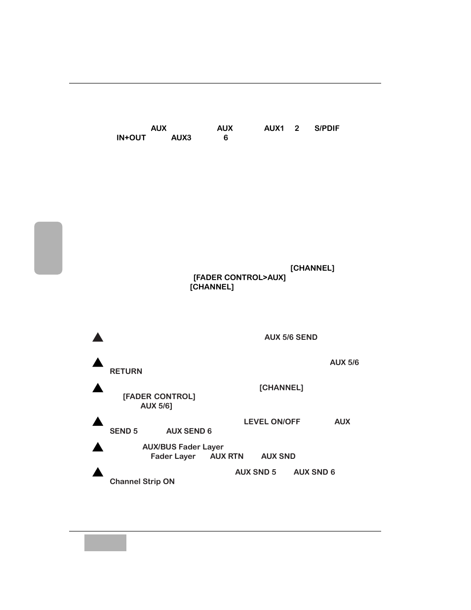 Auxs (auxiliaries), Working with the aux send and return | Panasonic WR-DA7 User Manual | Page 62 / 369