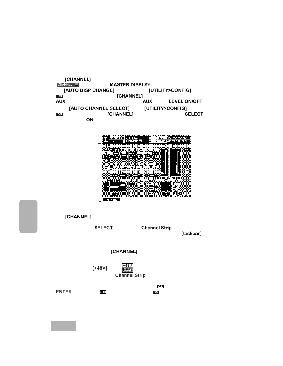 2 channel window, Phantom power [+48v] area | Panasonic WR-DA7 User Manual | Page 85 / 369