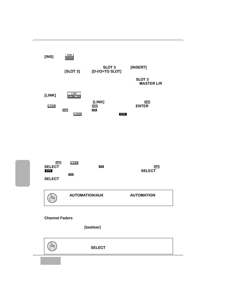Ins] area, Link] area | Panasonic WR-DA7 User Manual | Page 87 / 369