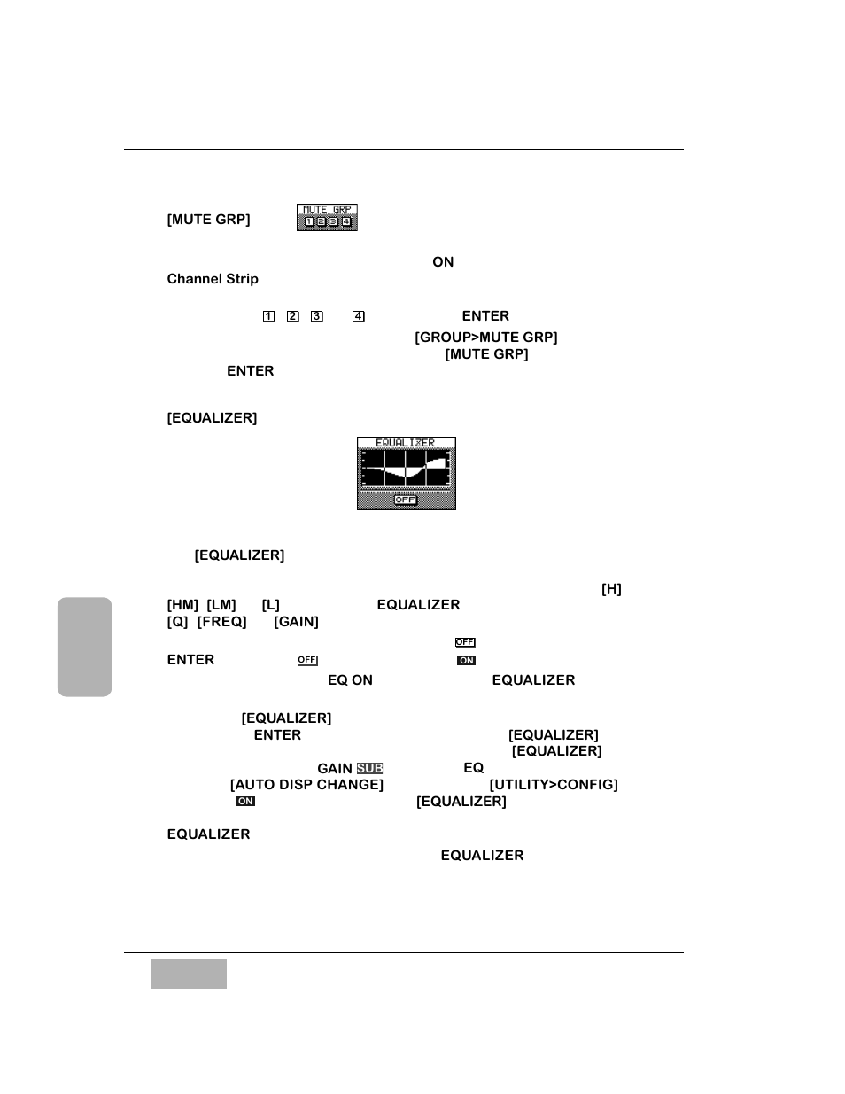 Mute grp] area, Equalizer] area | Panasonic WR-DA7 User Manual | Page 89 / 369