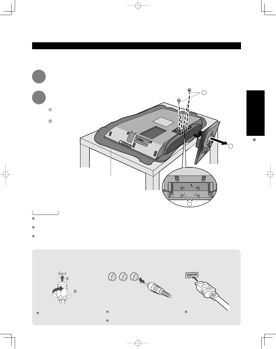 Reference of connection, Quick start guide | Panasonic TC-32LX85 User Manual | Page 7 / 50