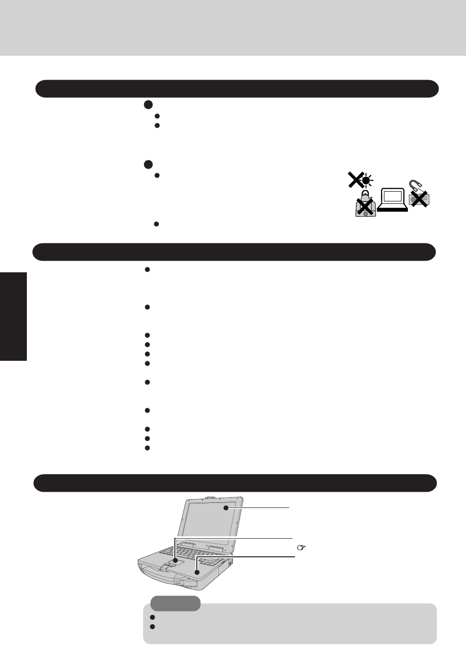 Handling and maintenance | Panasonic CF-27 Series User Manual | Page 20 / 32