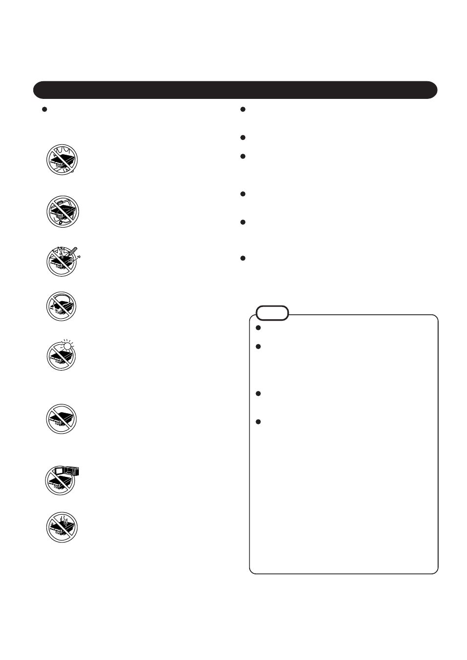 Precautions (battery pack) | Panasonic CF-27 Series User Manual | Page 4 / 32