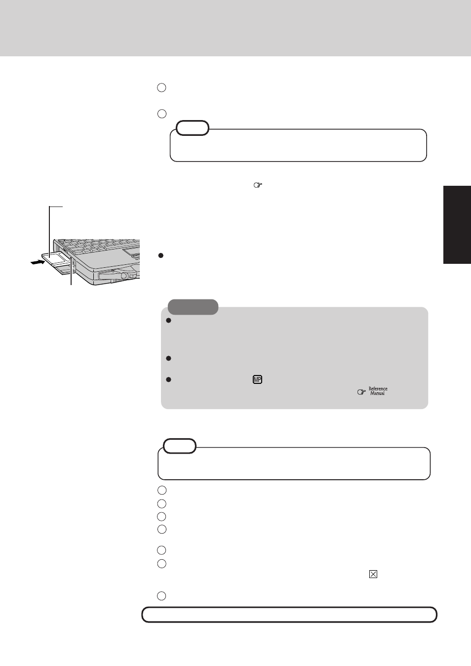 Getting star ted | Panasonic CF-27 Series User Manual | Page 9 / 32