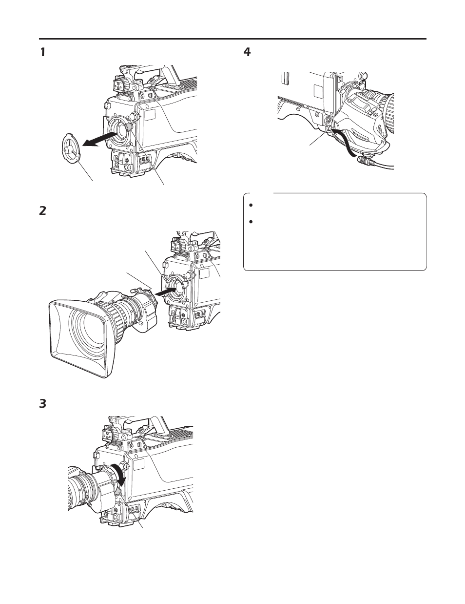 Mounting the lens | Panasonic AK-HC3500P User Manual | Page 11 / 44