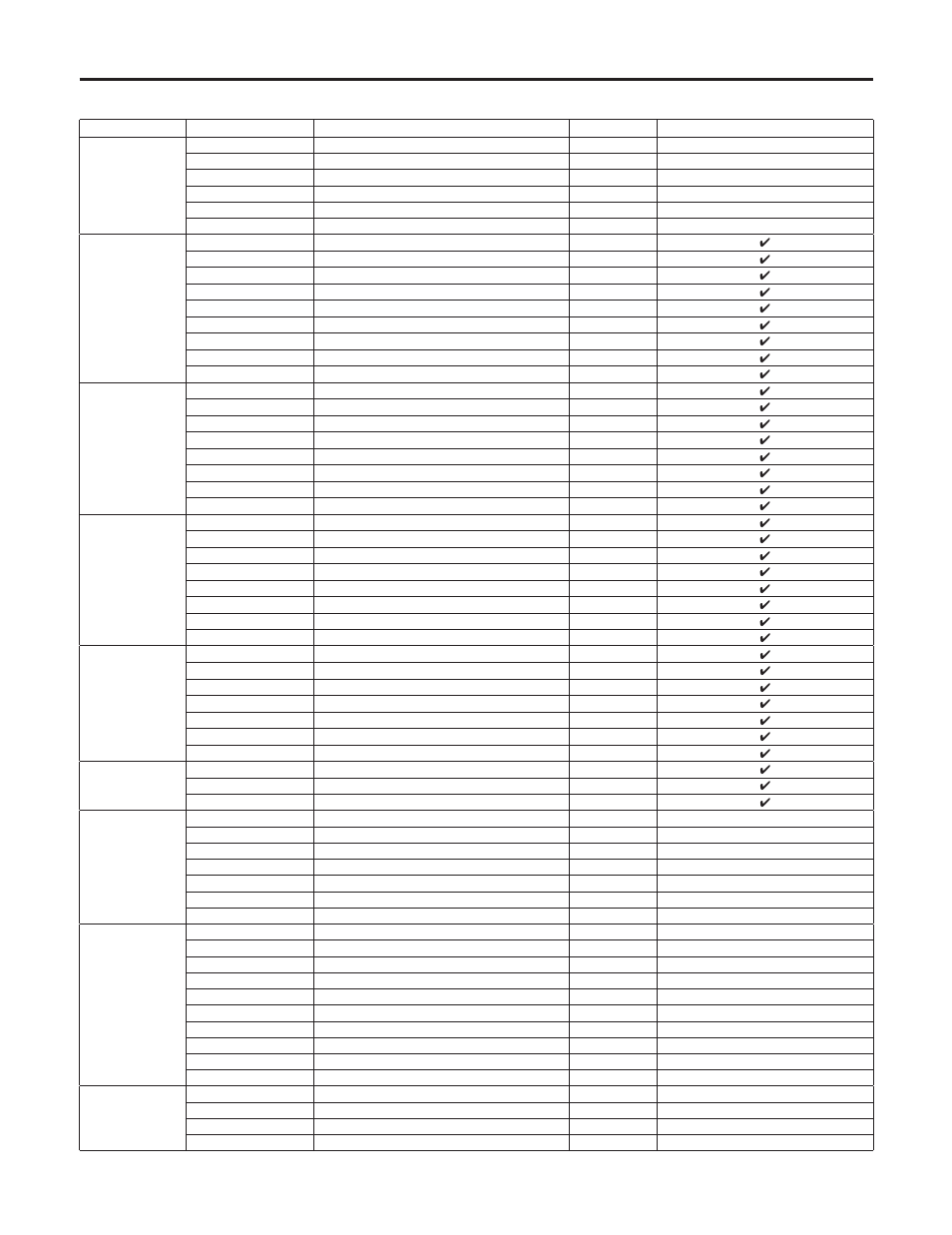 Table of adjustment setting ranges | Panasonic AK-HC3500P User Manual | Page 31 / 44