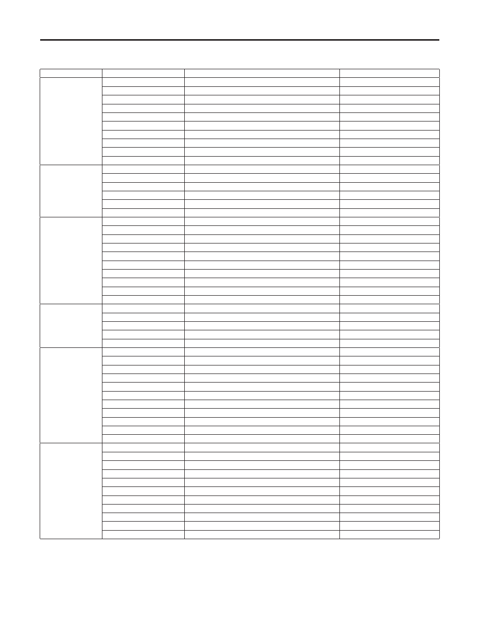 Table of adjustment setting ranges, Painting | Panasonic AK-HC3500P User Manual | Page 32 / 44