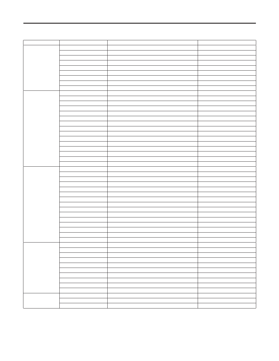 Table of adjustment setting ranges | Panasonic AK-HC3500P User Manual | Page 33 / 44