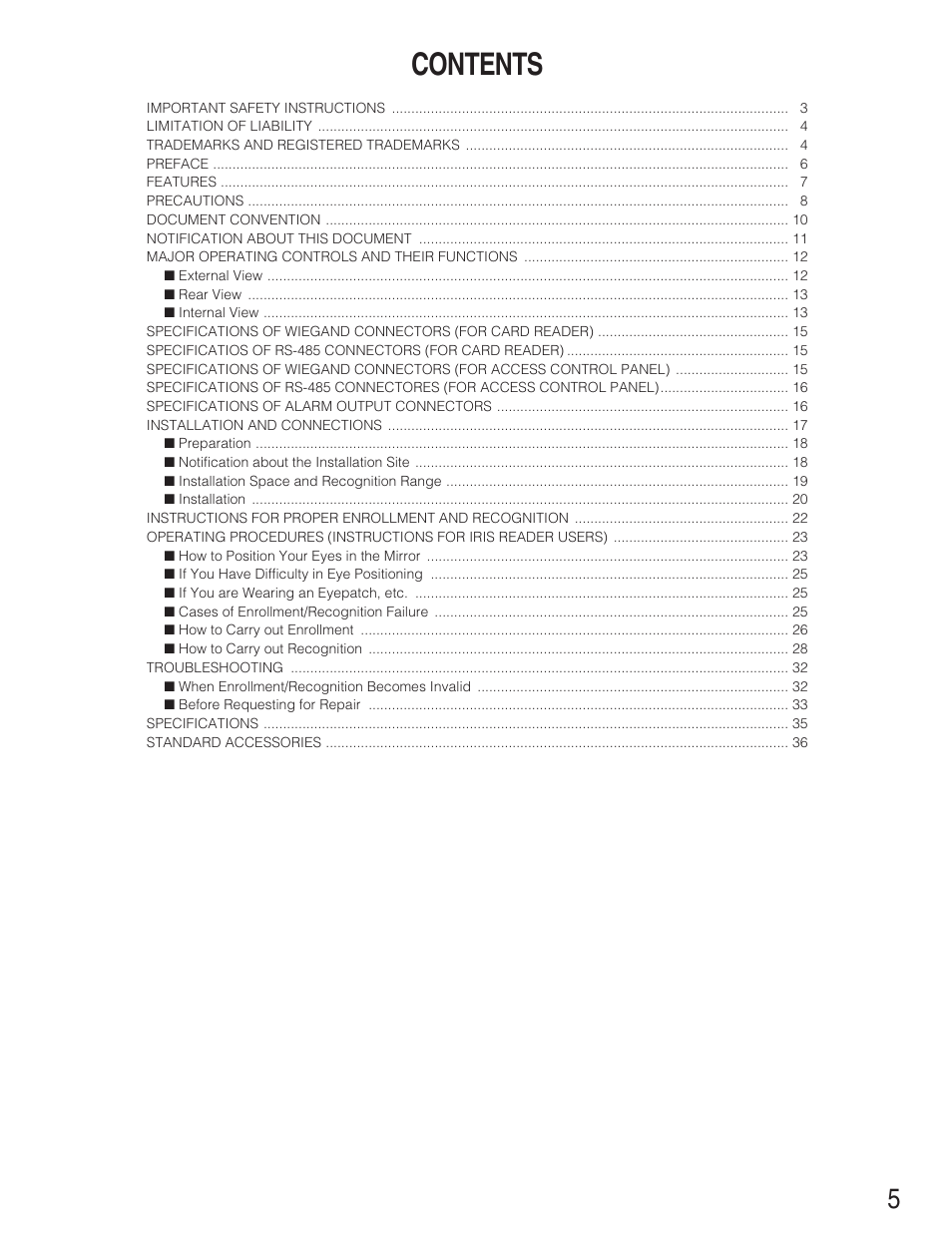 Panasonic BM-ET330 User Manual | Page 5 / 37