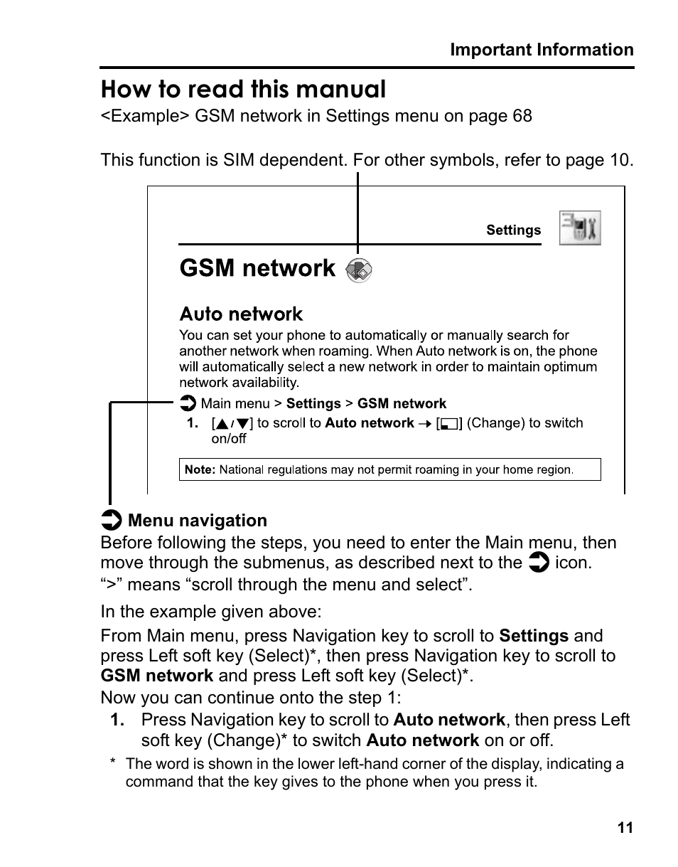 How to read this manual | Panasonic A210 User Manual | Page 14 / 114