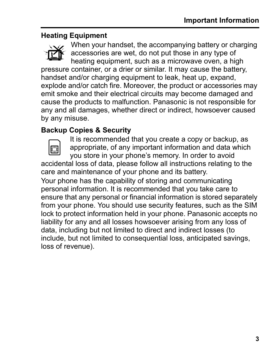 Panasonic A210 User Manual | Page 6 / 114