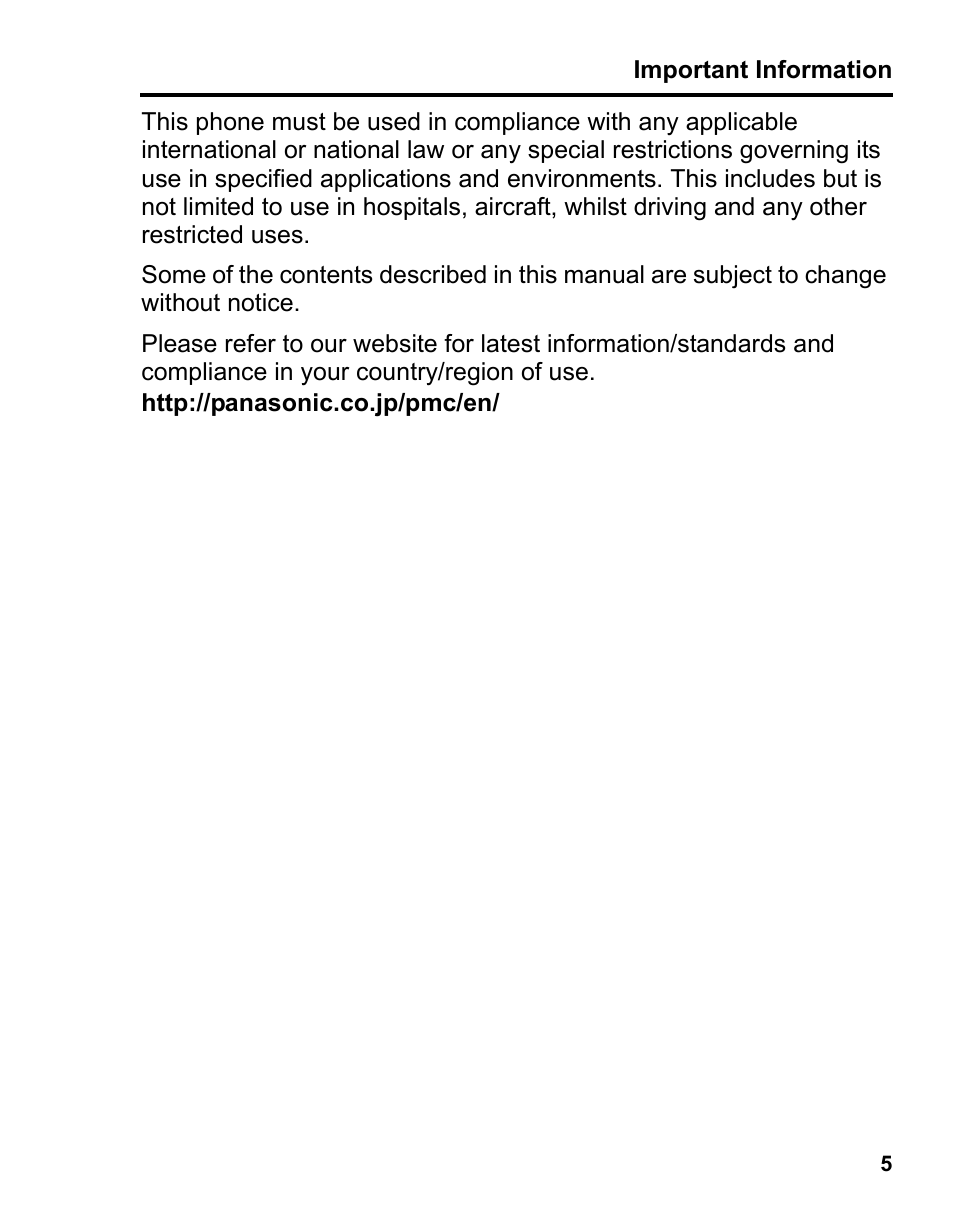 Panasonic A210 User Manual | Page 8 / 114