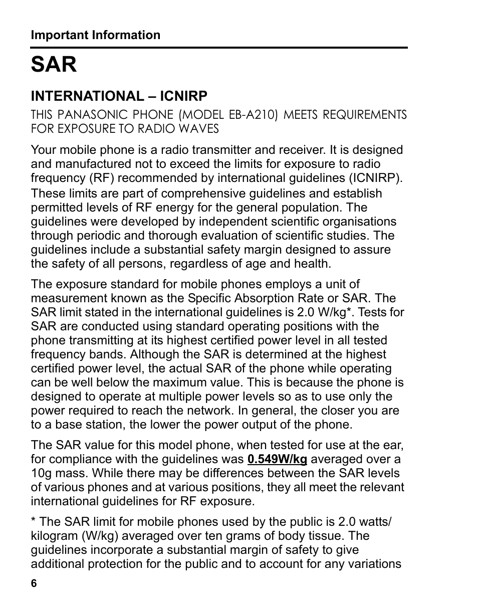 Panasonic A210 User Manual | Page 9 / 114
