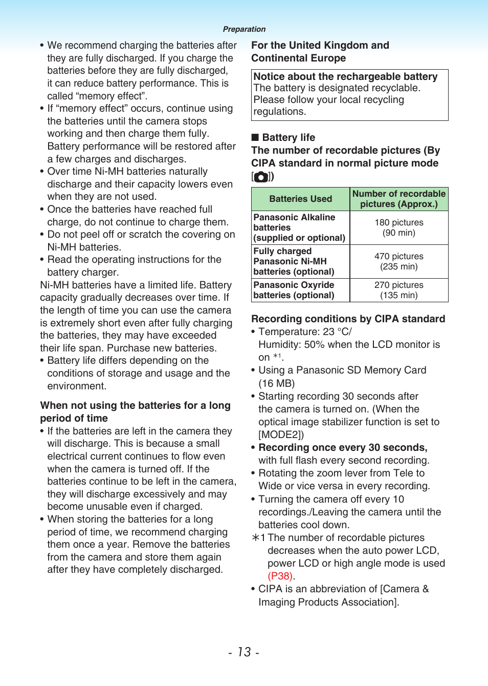 Panasonic DMC-LS80 User Manual | Page 13 / 113