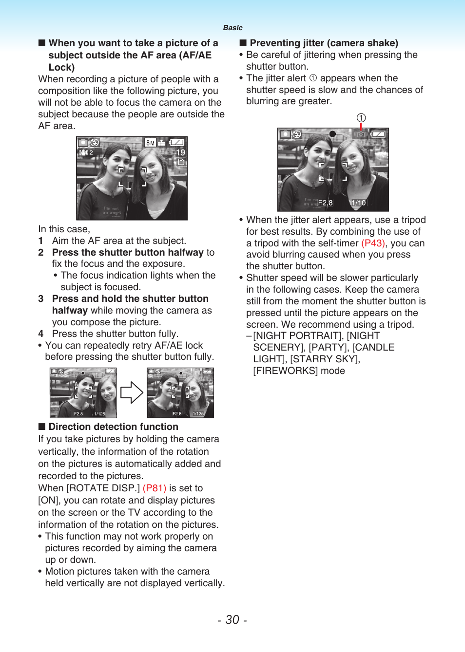 P30) | Panasonic DMC-LS80 User Manual | Page 30 / 113