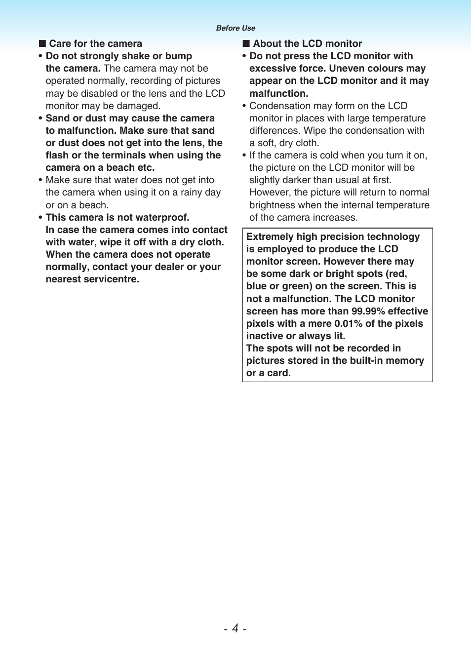 Panasonic DMC-LS80 User Manual | Page 4 / 113