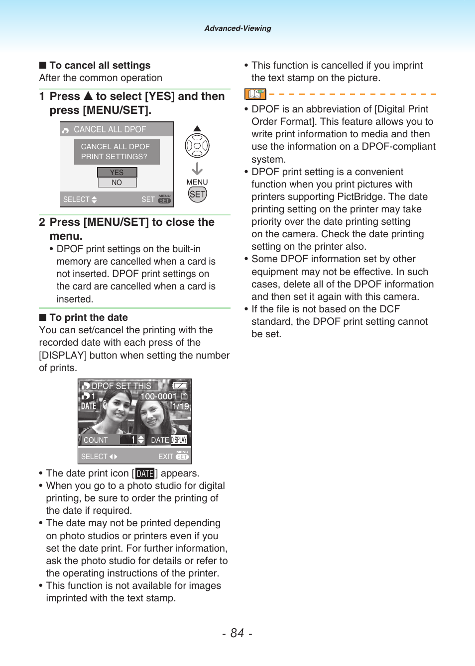 Panasonic DMC-LS80 User Manual | Page 84 / 113