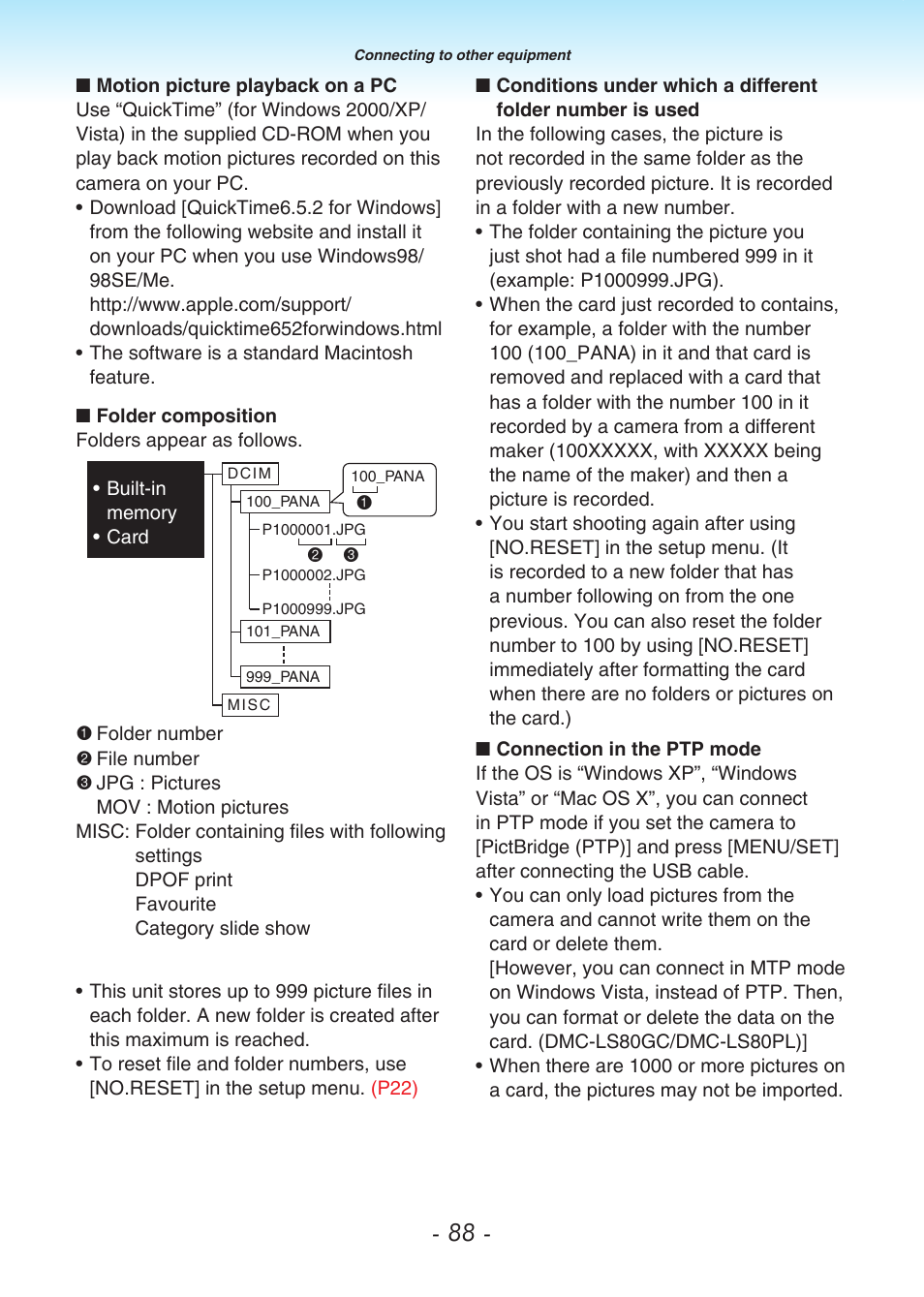 Panasonic DMC-LS80 User Manual | Page 88 / 113