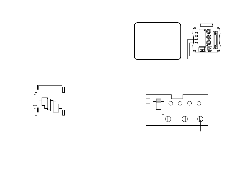 Gen-lock adjustment, Horizontal phase control | Panasonic AW-E800 User Manual | Page 27 / 55