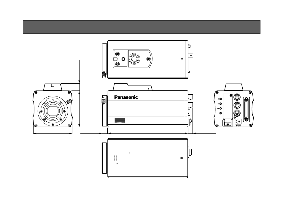 Appearance, E800 wide, Unit: mm (inch) | Panasonic AW-E800 User Manual | Page 51 / 55