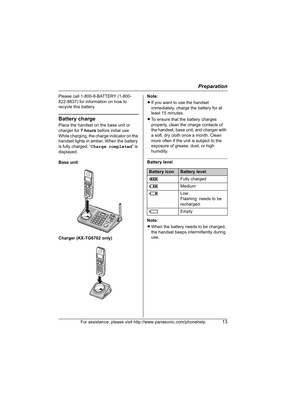 Panasonic KX-TG6700 User Manual | Page 13 / 72