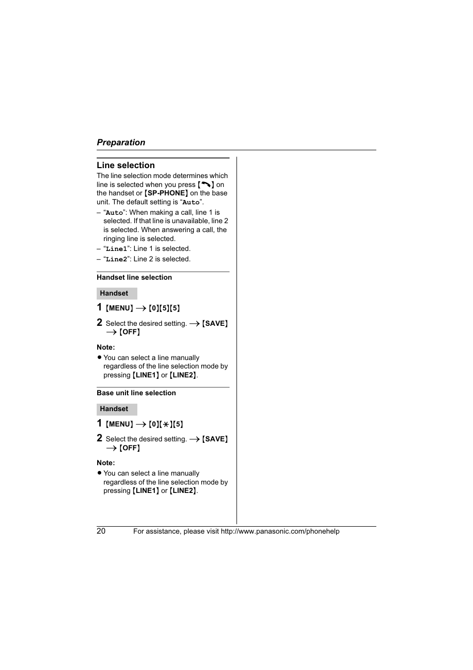 Panasonic KX-TG6700 User Manual | Page 20 / 72