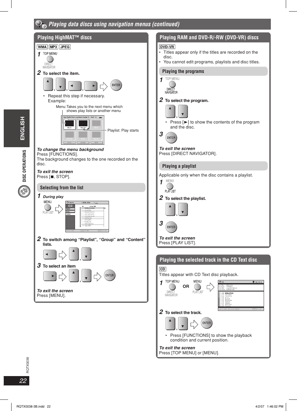 Panasonic SC-PT850W User Manual | Page 22 / 48