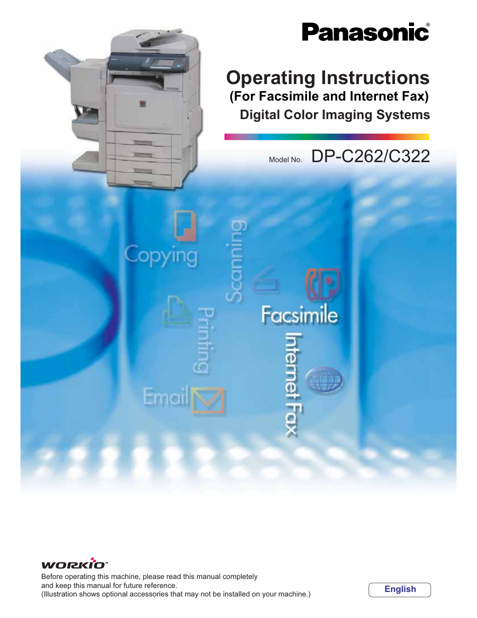 Panasonic WORKIO DP-C262 User Manual | 148 pages