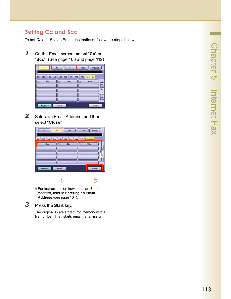 Chapter 5 internet fax | Panasonic WORKIO DP-C262 User Manual | Page 113 / 148