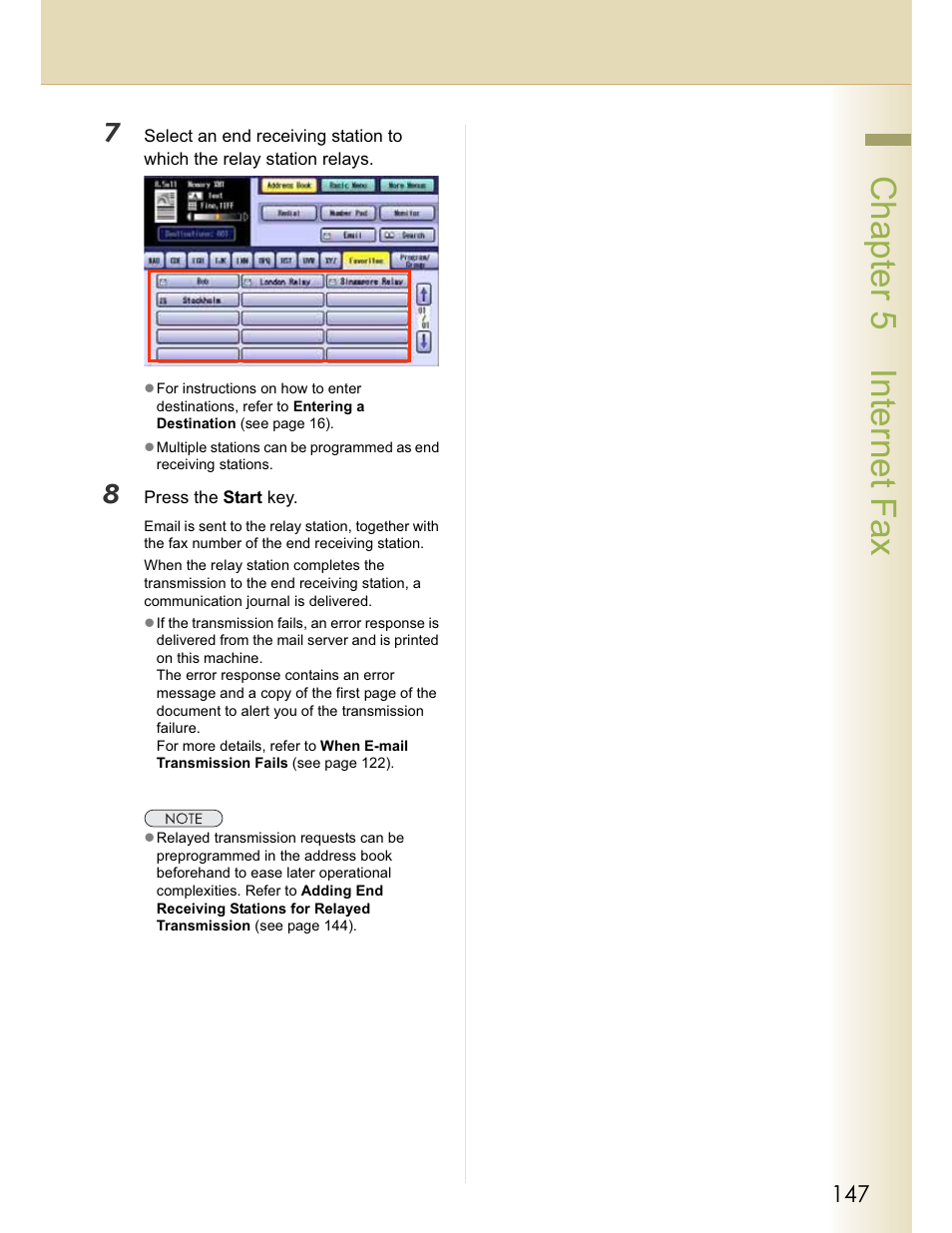 Chapter 5 internet fax | Panasonic WORKIO DP-C262 User Manual | Page 147 / 148